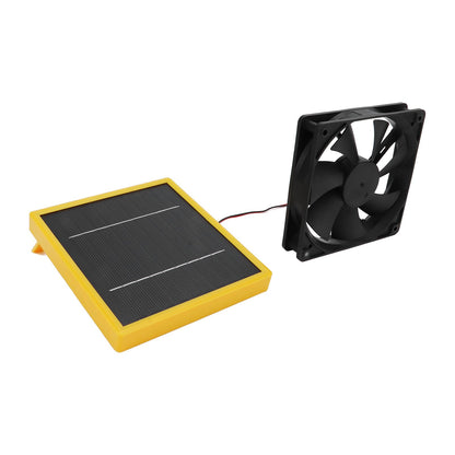 5W 12V Solar Powered Fan with Bracket Portable DIY Cooling Ventilation Fan with Solar Panel for Chicken Coop Greenhouse - view 4