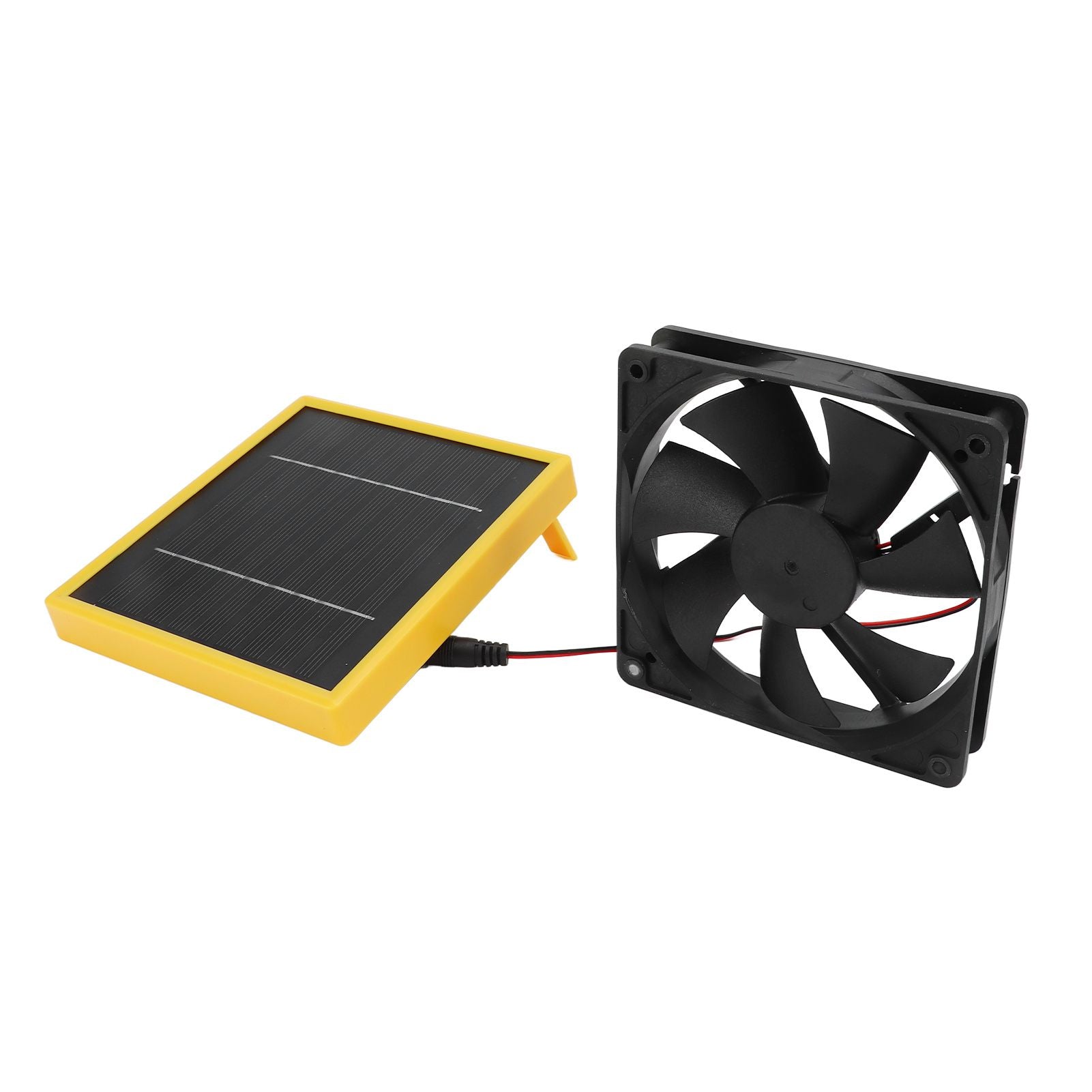 5W 12V Solar Powered Fan with Bracket Portable DIY Cooling Ventilation Fan with Solar Panel for Chicken Coop Greenhouse - view 5