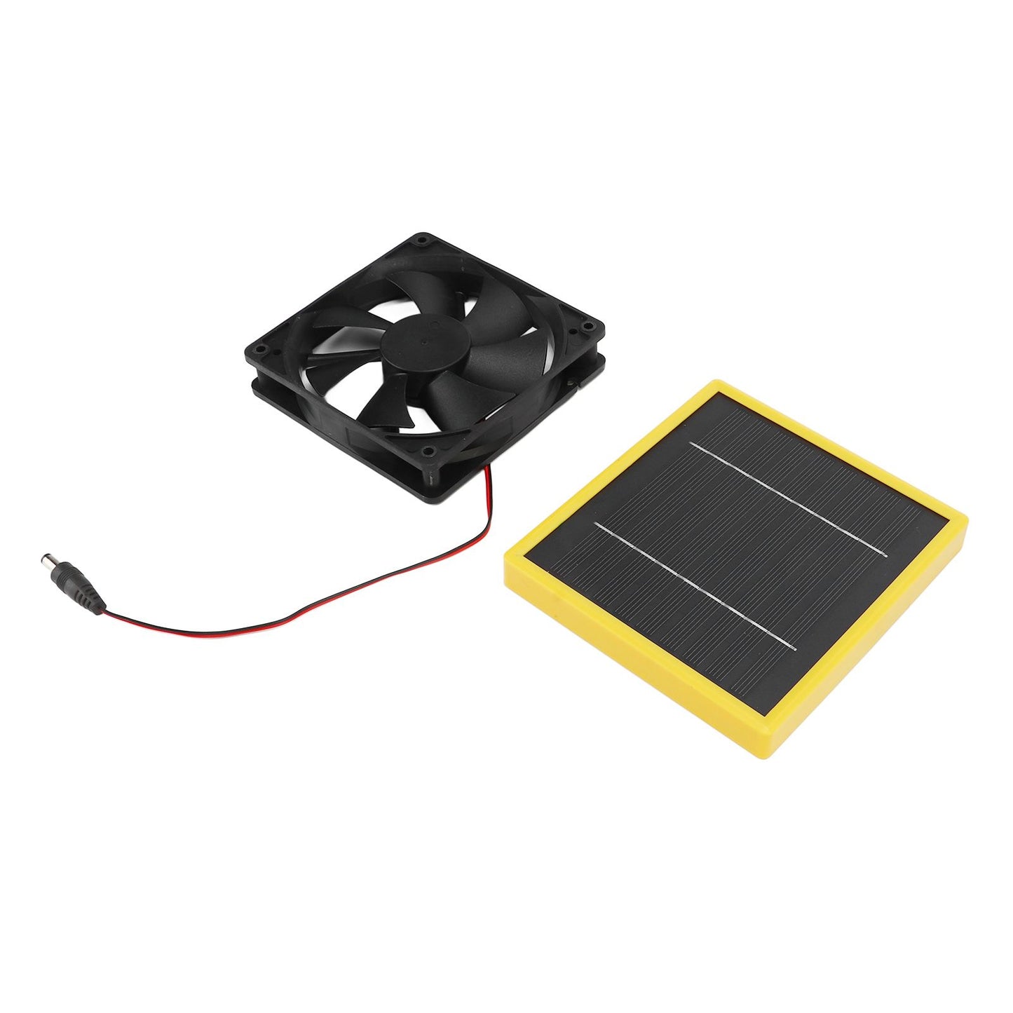 5W 12V Solar Powered Fan with Bracket Portable DIY Cooling Ventilation Fan with Solar Panel for Chicken Coop Greenhouse - view 6