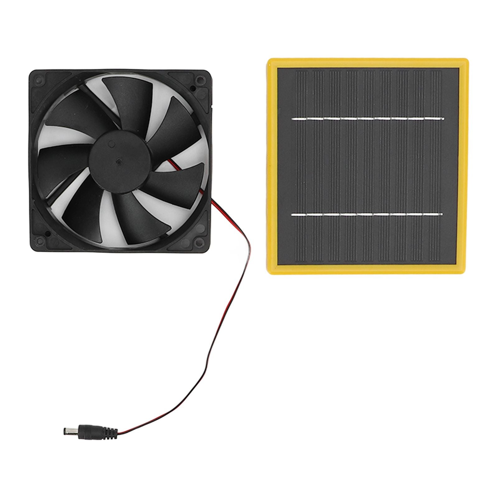 5W 12V Solar Powered Fan with Bracket Portable DIY Cooling Ventilation Fan with Solar Panel for Chicken Coop Greenhouse - view 7