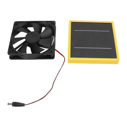 5W 12V Solar Powered Fan with Bracket Portable DIY Cooling Ventilation Fan with Solar Panel for Chicken Coop Greenhouse - view 8