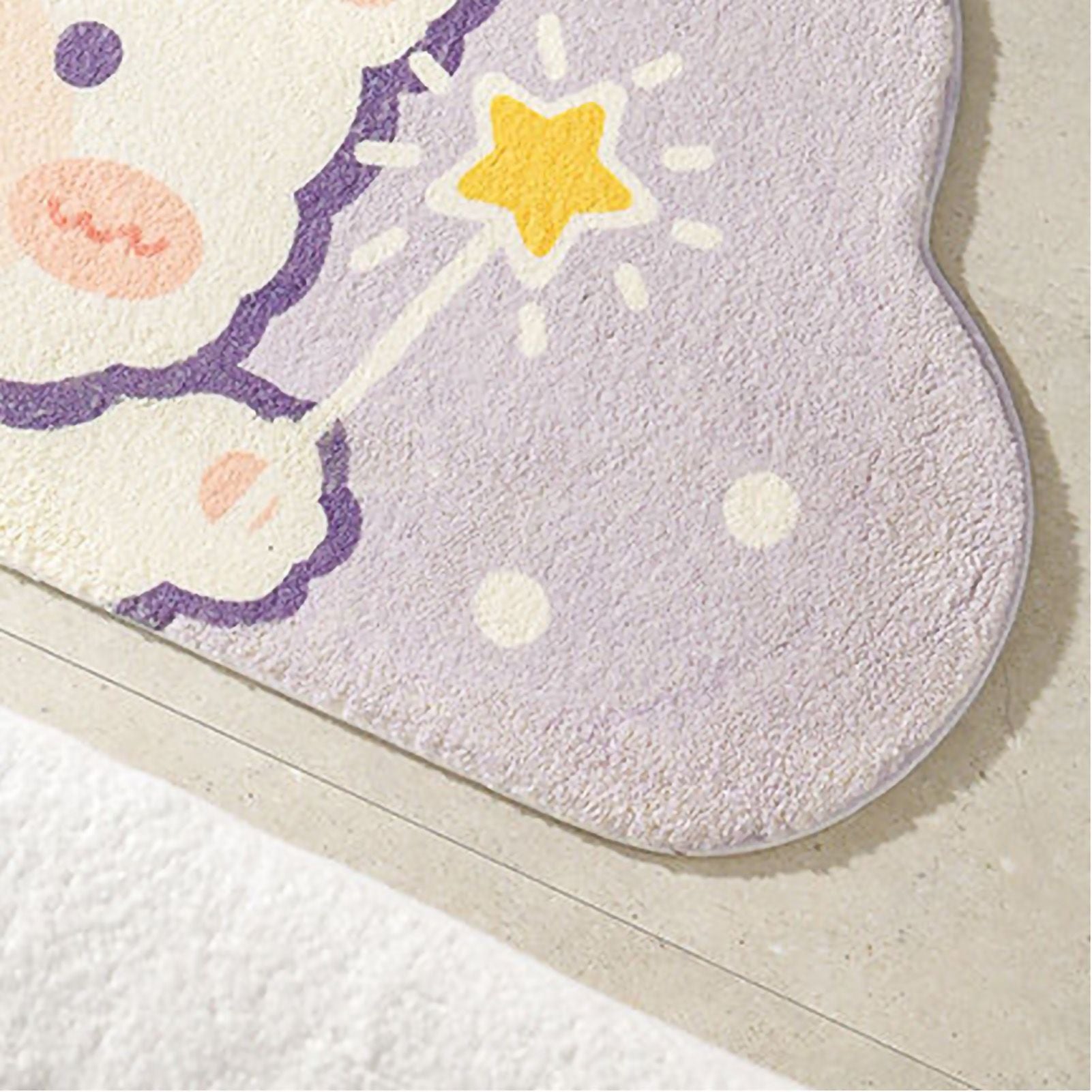 Cute Bathroom Mat Minimalist Water Absorption Skid Resistant Bath Quick Dry Floor Mat for Home Light Up Bear 50X80cm / 19.7x31.5in - view 3
