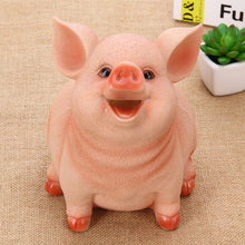 Piggy Bank Cute Pig Appearance Environmentally Friendly Resin Cartoon Piggy Bank Coin Bank Large Pig 21x16x16cm