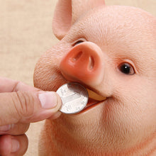 Piggy Bank Cute Pig Appearance Environmentally Friendly Resin Cartoon Piggy Bank Coin Bank Large Pig 21x16x16cm - view 2