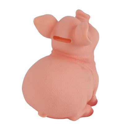 Piggy Bank Cute Pig Appearance Environmentally Friendly Resin Cartoon Piggy Bank Coin Bank Piggy 14x12x11cm - view 6