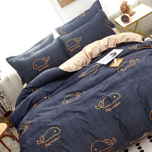 Skin Friendly Quilt Cover Thickened Polyester Soft Brushed Duvet Cover Quilt Bedding for Dormitory Bedroom Whale 180x220cm - view 2