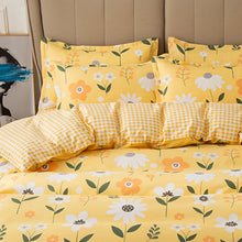 Skin Friendly Quilt Cover Thickened Polyester Soft Brushed Duvet Cover Quilt Bedding for Dormitory Bedroom Yellow Flowers 180x220cm - view 2