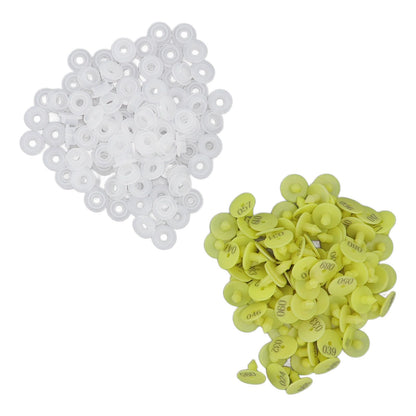 100PCS Livestock Ear Tag Bright Yellow PP Fadeless Reusable Universal Animal Ear Tag for Rabbit - view 8