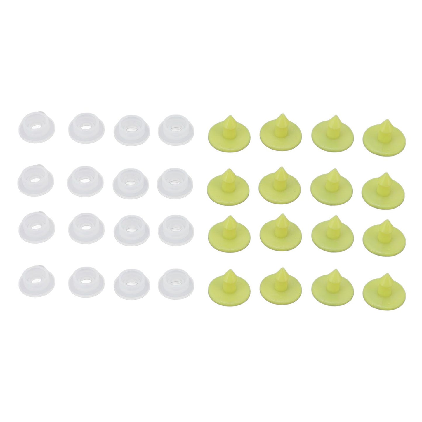 100PCS Livestock Ear Tag Bright Yellow PP Fadeless Reusable Universal Animal Ear Tag for Rabbit - view 9