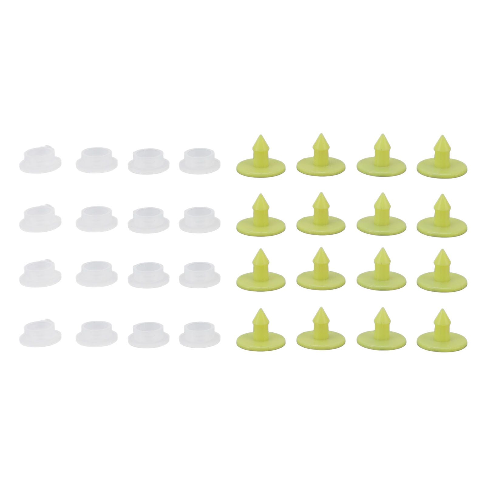 100PCS Livestock Ear Tag Bright Yellow PP Fadeless Reusable Universal Animal Ear Tag for Rabbit - view 10