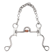 120mm Horse Mouth Snaffle with Chain Stainless Steel Horse Bit for Equestrian Training Equipment