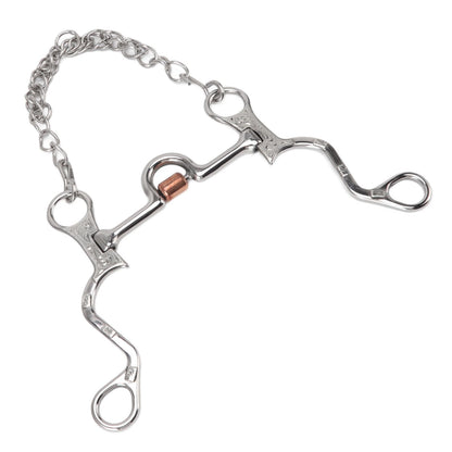 120mm Horse Mouth Snaffle with Chain Stainless Steel Horse Bit for Equestrian Training Equipment - view 5