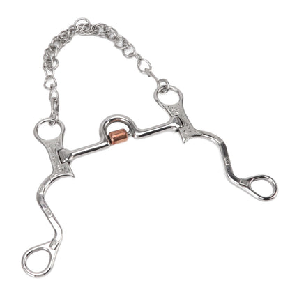 120mm Horse Mouth Snaffle with Chain Stainless Steel Horse Bit for Equestrian Training Equipment - view 6