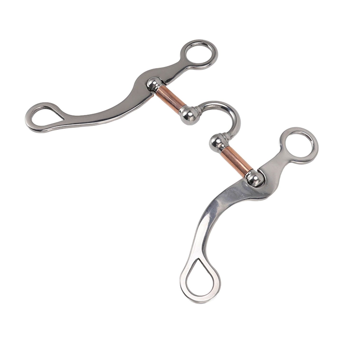 Horse Snaffle Bit Stainless Steel Rose Gold Plated Horse Gag Loose Ring Outdoor Garden Cultivation Horse Mouth Bit - view 3