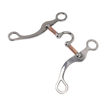 Horse Snaffle Bit Stainless Steel Rose Gold Plated Horse Gag Loose Ring Outdoor Garden Cultivation Horse Mouth Bit - view 3