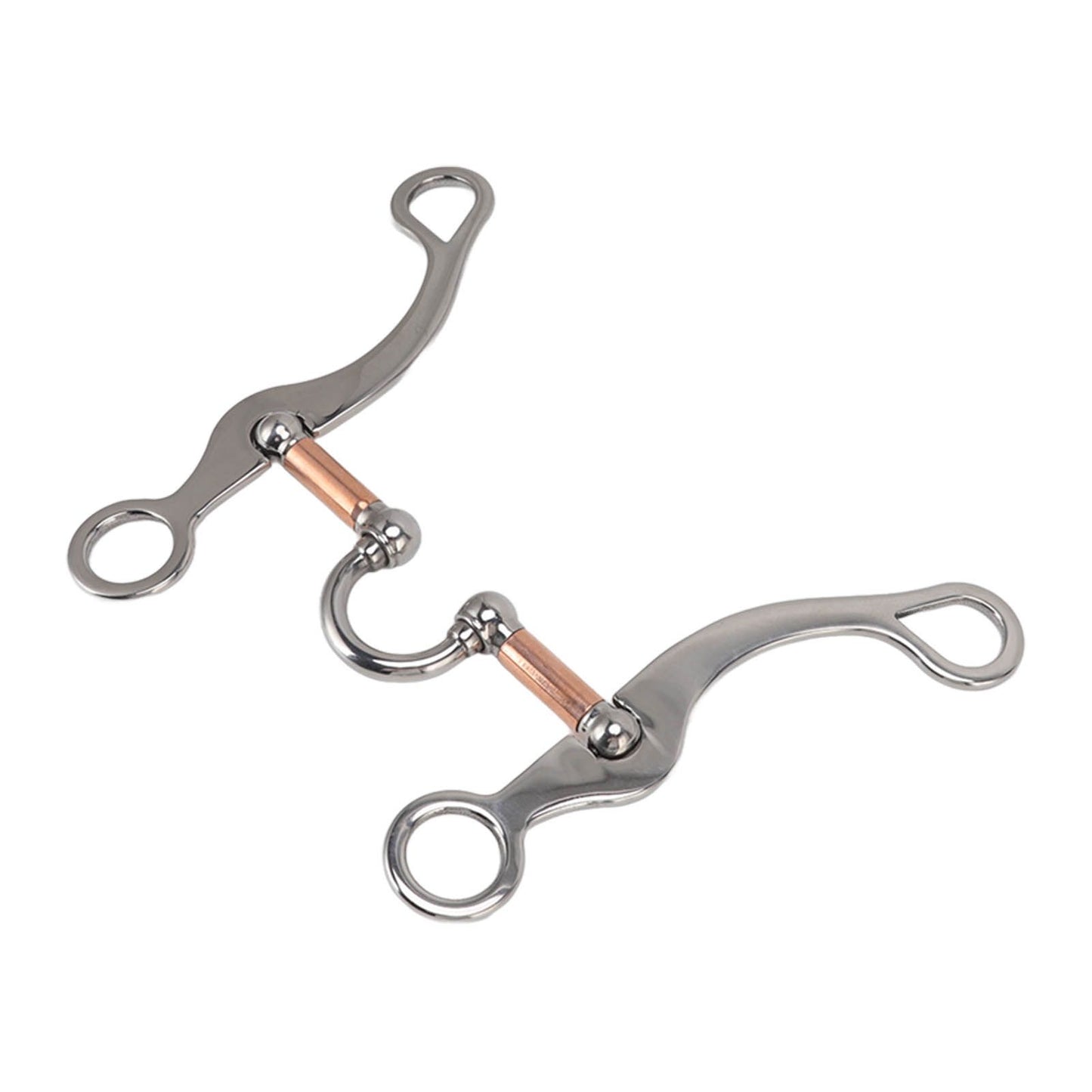 Horse Snaffle Bit Stainless Steel Rose Gold Plated Horse Gag Loose Ring Outdoor Garden Cultivation Horse Mouth Bit - view 5