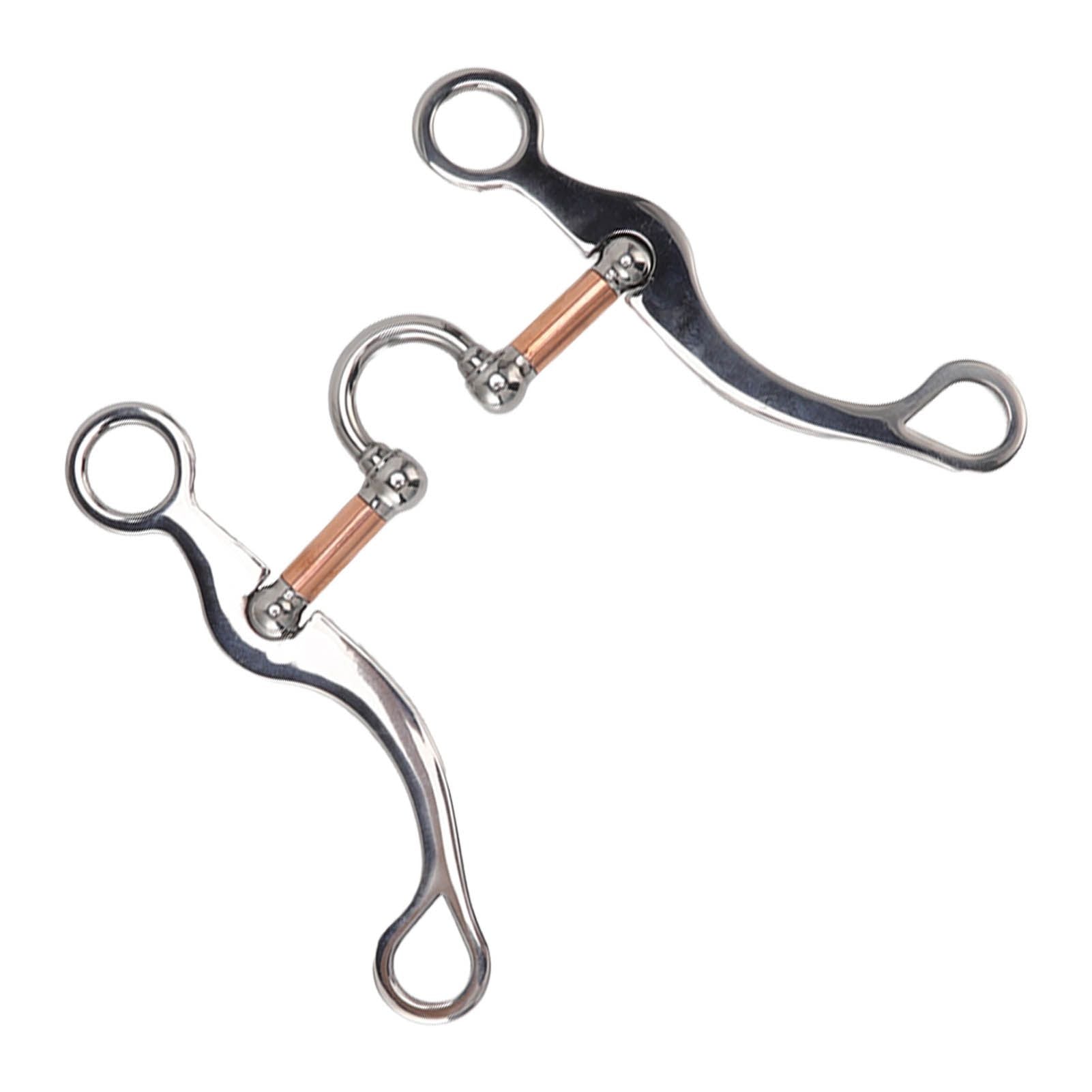 Horse Snaffle Bit Stainless Steel Rose Gold Plated Horse Gag Loose Ring Outdoor Garden Cultivation Horse Mouth Bit - view 6