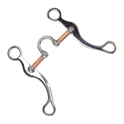 Horse Snaffle Bit Stainless Steel Rose Gold Plated Horse Gag Loose Ring Outdoor Garden Cultivation Horse Mouth Bit - view 6