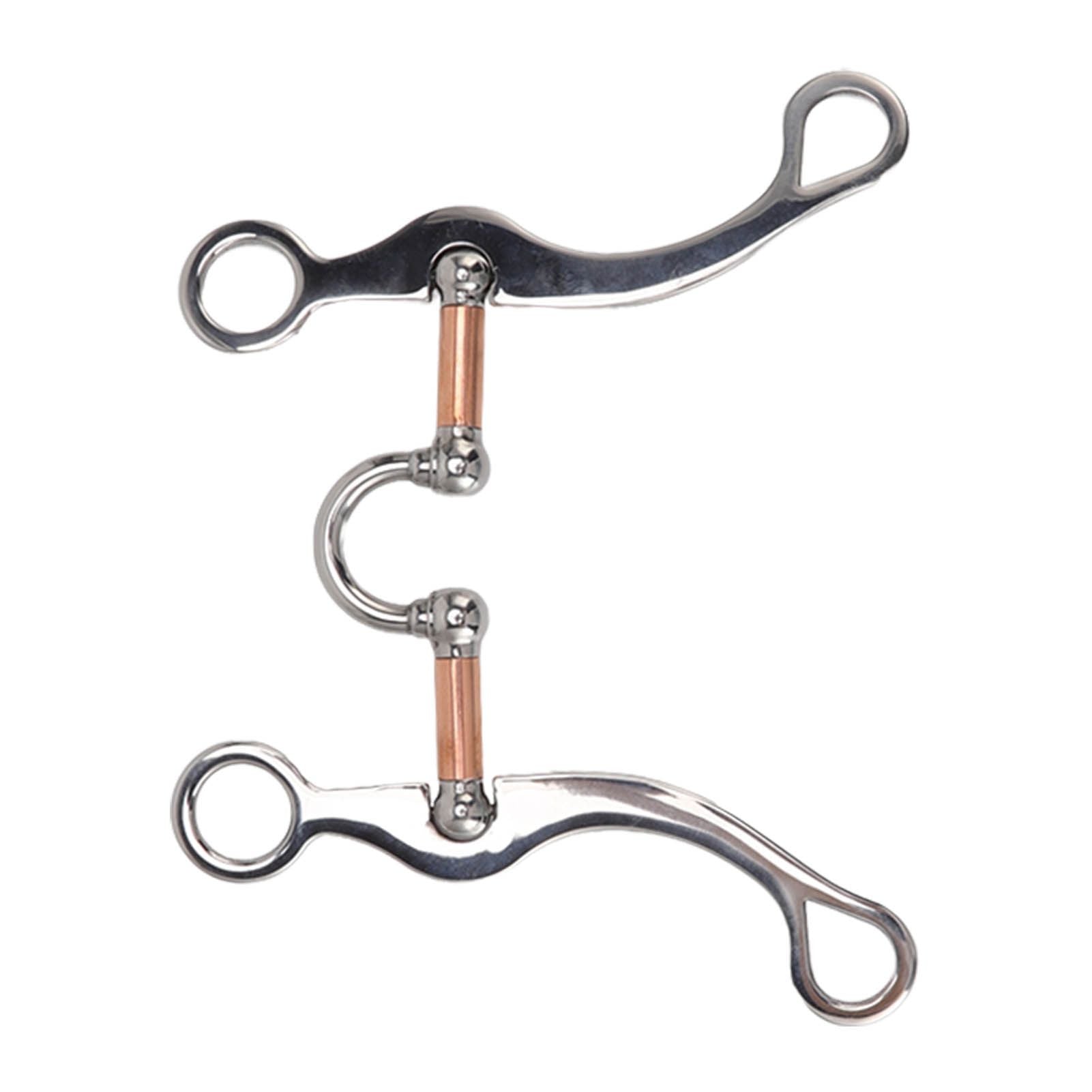 Horse Snaffle Bit Stainless Steel Rose Gold Plated Horse Gag Loose Ring Outdoor Garden Cultivation Horse Mouth Bit - view 8