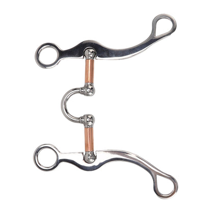 Horse Snaffle Bit Stainless Steel Rose Gold Plated Horse Gag Loose Ring Outdoor Garden Cultivation Horse Mouth Bit - view 8
