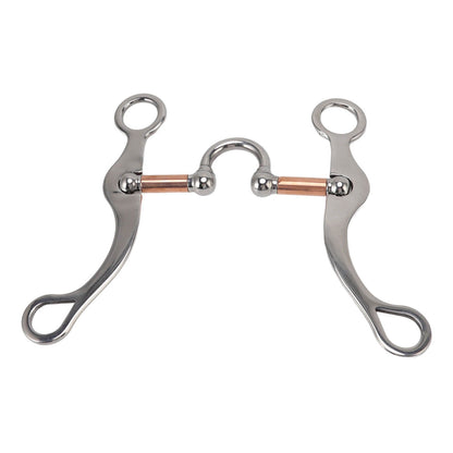 Horse Snaffle Bit Stainless Steel Rose Gold Plated Horse Gag Loose Ring Outdoor Garden Cultivation Horse Mouth Bit - view 9