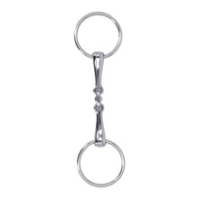 Horse Snaffle Stainless Steel Flexible Jointed Wearable Rust Proof O Ring Horse Mouth Bit for Horse Racing