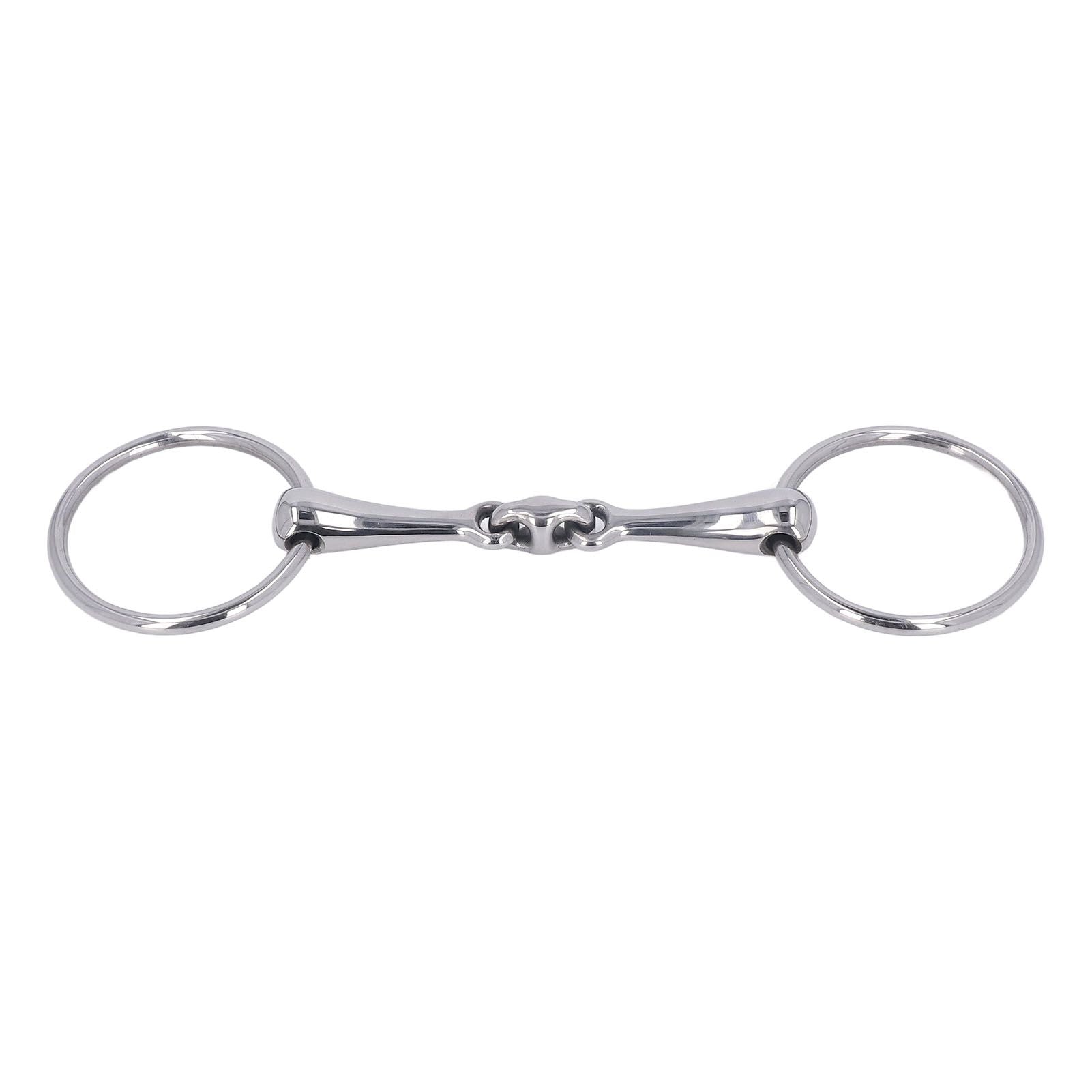 Horse Snaffle Stainless Steel Flexible Jointed Wearable Rust Proof O Ring Horse Mouth Bit for Horse Racing - view 2