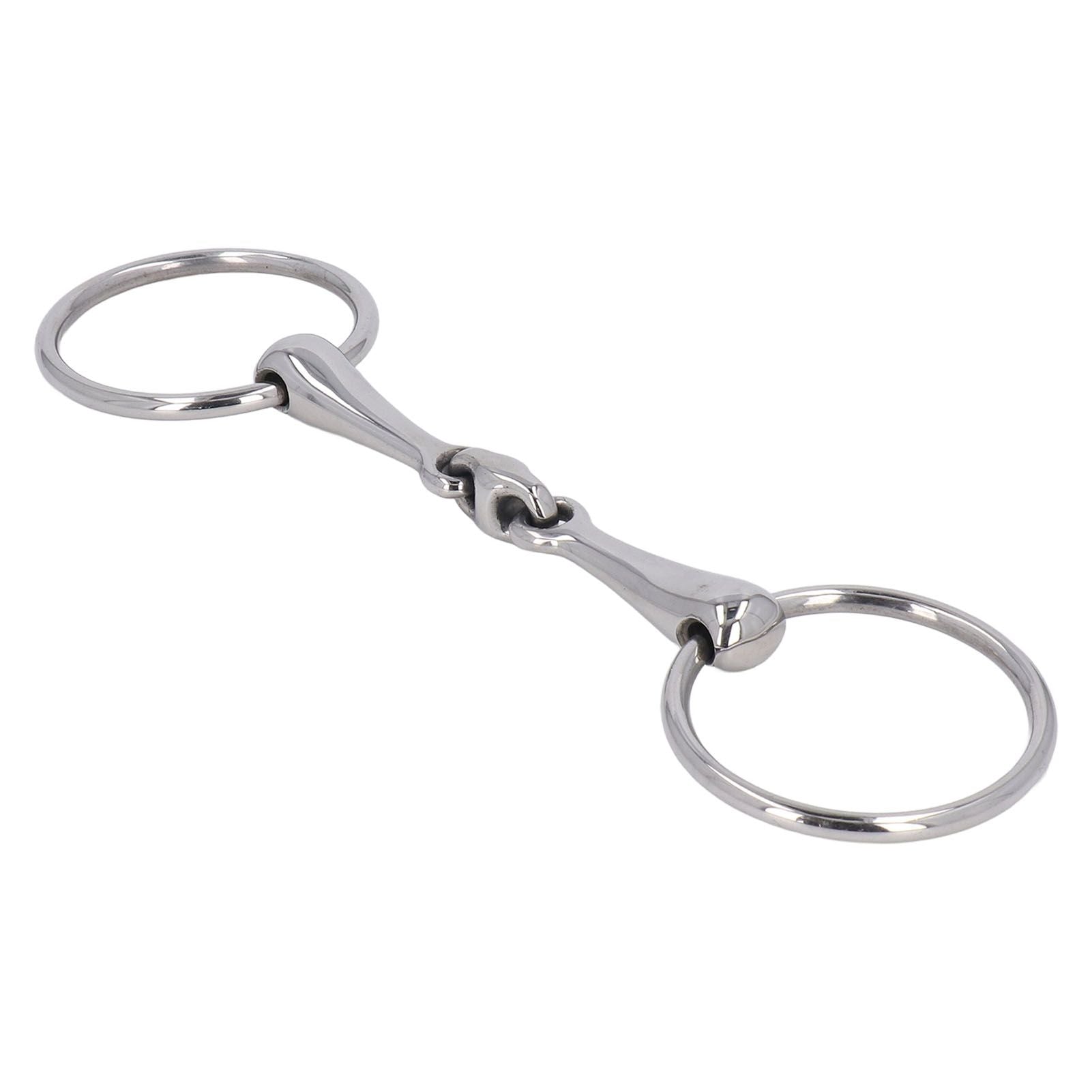 Horse Snaffle Stainless Steel Flexible Jointed Wearable Rust Proof O Ring Horse Mouth Bit for Horse Racing - view 3