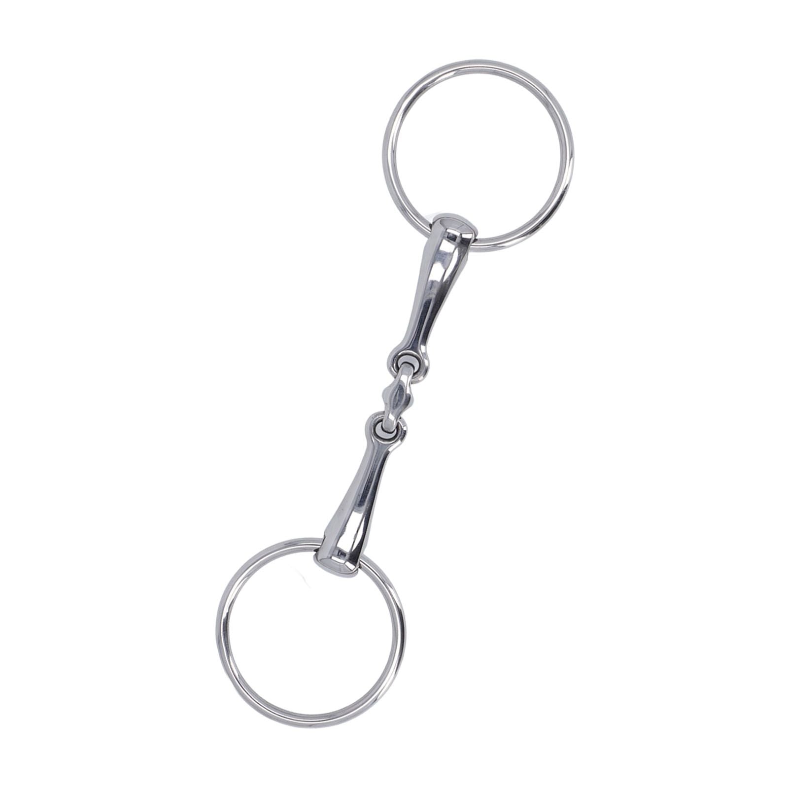 Horse Snaffle Stainless Steel Flexible Jointed Wearable Rust Proof O Ring Horse Mouth Bit for Horse Racing - view 5