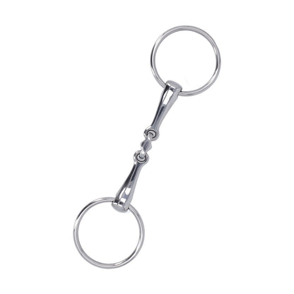 Horse Snaffle Stainless Steel Flexible Jointed Wearable Rust Proof O Ring Horse Mouth Bit for Horse Racing - view 9