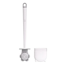 Toilet Brush Dual Color Double Sided Plastic with Detachable Handle Cat Claw Shaped Toilet Cleaning Tool for Home White