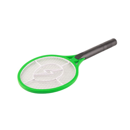 Electric Fly Swatter Racket Professional Triple Layer Large Mesh Safety Mosquito Bat for Home Camping Outdoor Green - view 7