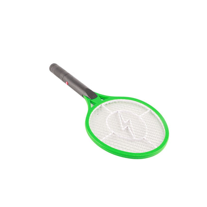 Electric Fly Swatter Racket Professional Triple Layer Large Mesh Safety Mosquito Bat for Home Camping Outdoor Green - view 8