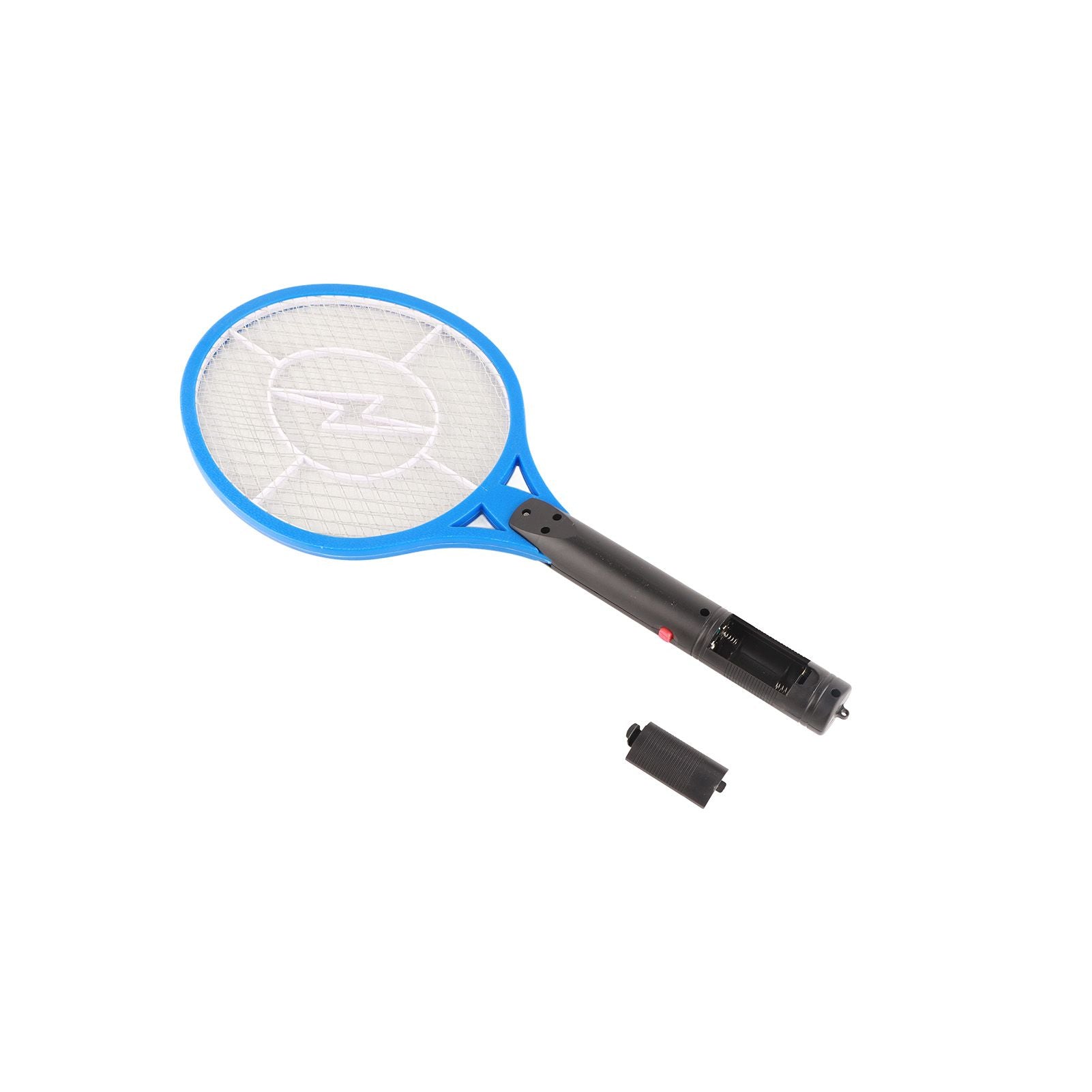 Electric Fly Swatter Racket Professional Triple Layer Large Mesh Safety Mosquito Bat for Home Camping Outdoor Blue - view 2