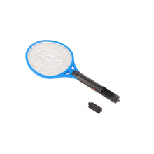 Electric Fly Swatter Racket Professional Triple Layer Large Mesh Safety Mosquito Bat for Home Camping Outdoor Blue - view 2