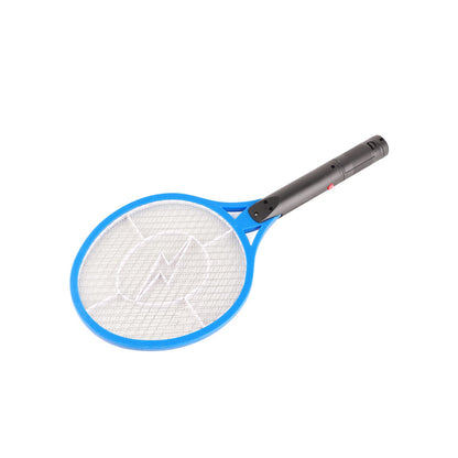 Electric Fly Swatter Racket Professional Triple Layer Large Mesh Safety Mosquito Bat for Home Camping Outdoor Blue - view 3
