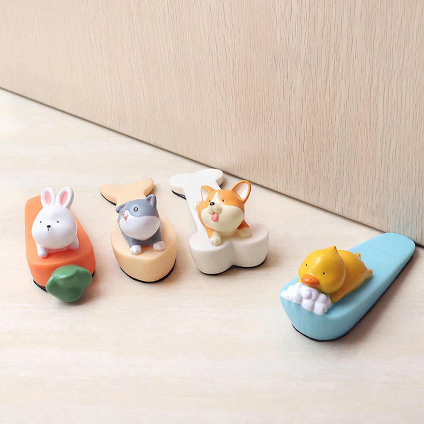 Cute Animal Door Stop Collision Prevention Windproof Prevent Slipping Funny Decorative Wedge Door Stopper Rabbit - view 5