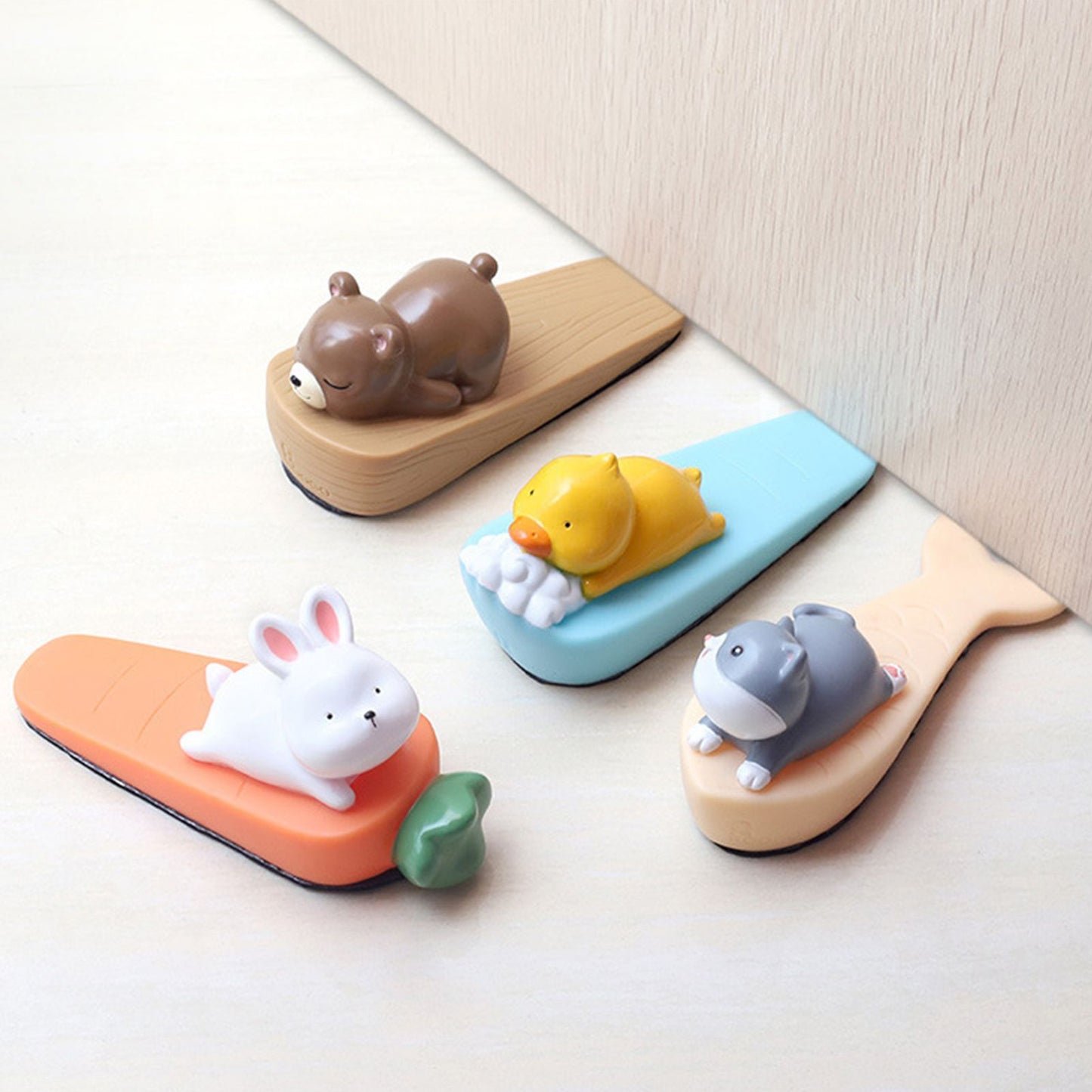 Cute Animal Door Stop Collision Prevention Windproof Prevent Slipping Funny Decorative Wedge Door Stopper Kitten - view 5