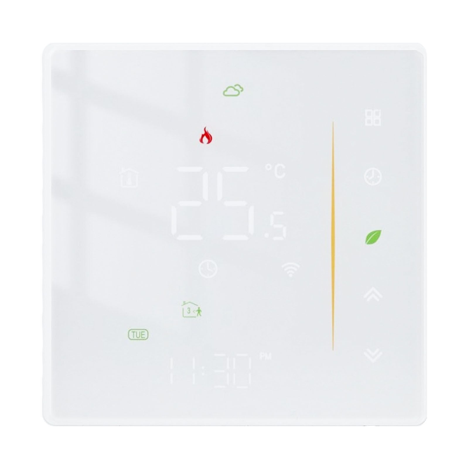 Household Smart Thermostat Programmable App Voice Control Electric Floor Heating Temperature Controller for ZigBee AC 95‑240V White - view 2