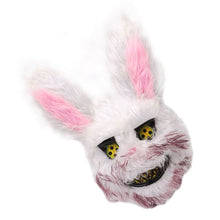 Halloween Spooky Plush Mask Lifelike Appearance Appropriate Size Halloween Props for Horror Themed Parties Rabbit 26x34cm - view 2