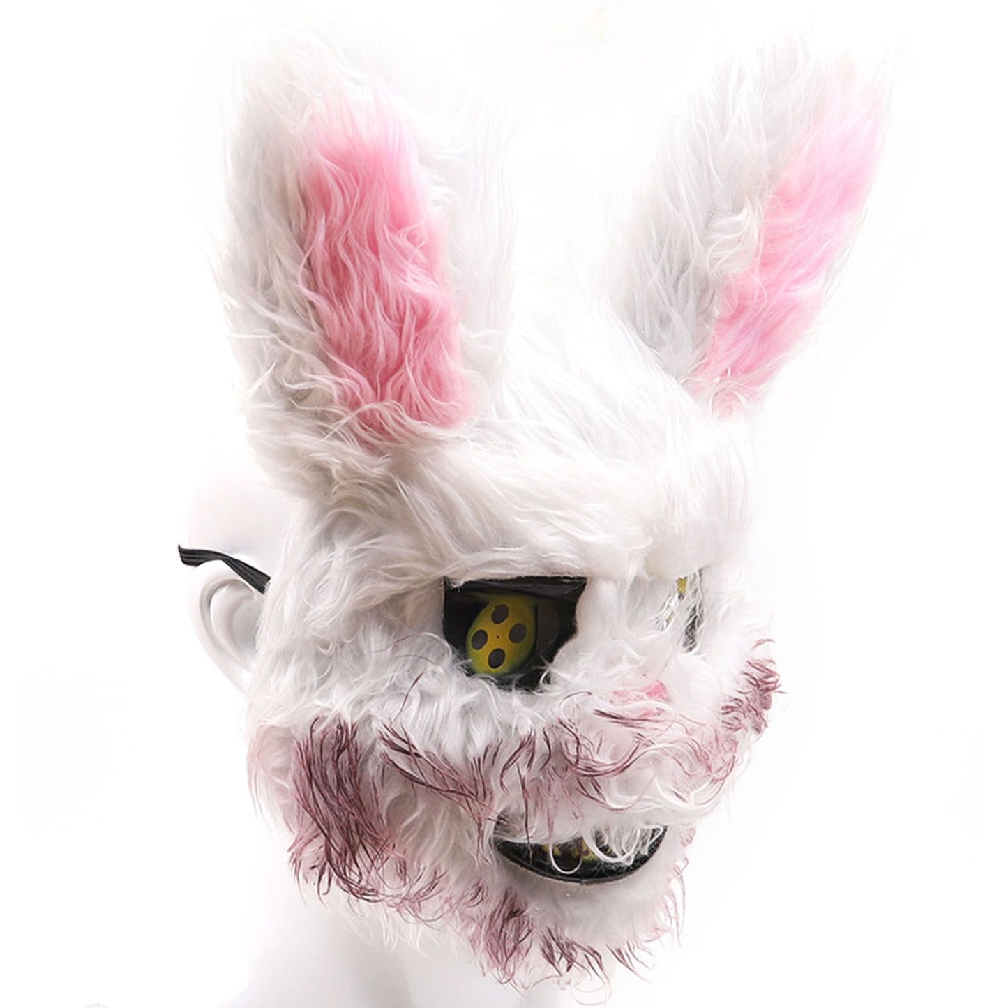 Halloween Spooky Plush Mask Lifelike Appearance Appropriate Size Halloween Props for Horror Themed Parties Rabbit 26x34cm - view 4
