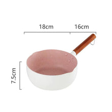 Japanese Style Saucepan Nonstick Milk Noodle Soup Sauce Pan Baby Food Cooking Pot White 18cm - view 2