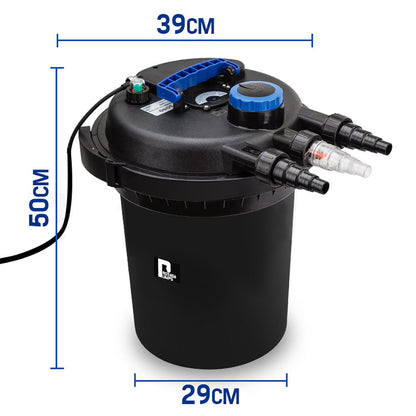 PROTEGE Aquarium External Canister Filter Aqua Fish Tank Pond Water UV Light 10000 L/H - view 6