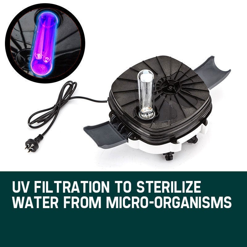 PROTEGE Aquarium External Canister Filter Aqua Fish Tank Pond Pump UV Light 1850 L/H - view 2