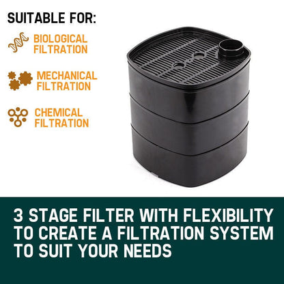 PROTEGE Aquarium External Canister Filter Aqua Fish Tank Pond Pump UV Light 1850 L/H - view 4