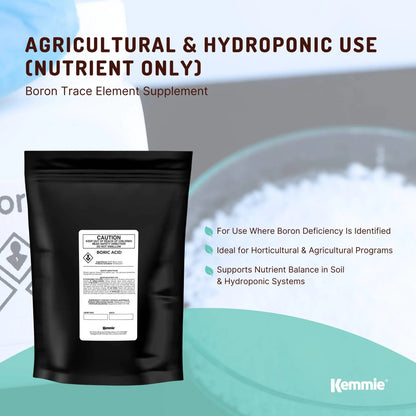 Kemmie 2Kg Boric Acid Powder 99.9% Pure - Soluble Orthoboric Acid H3BO3 - view 4