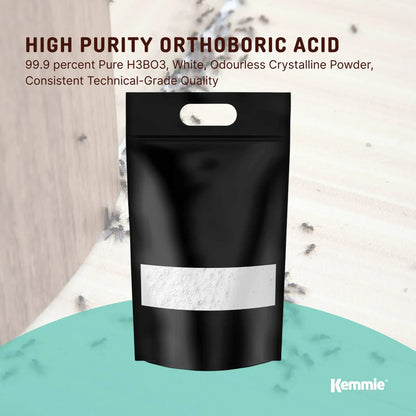 Kemmie 20Kg Boric Acid Powder 99.9% Pure - Soluble Orthoboric Acid H3BO3 - view 2