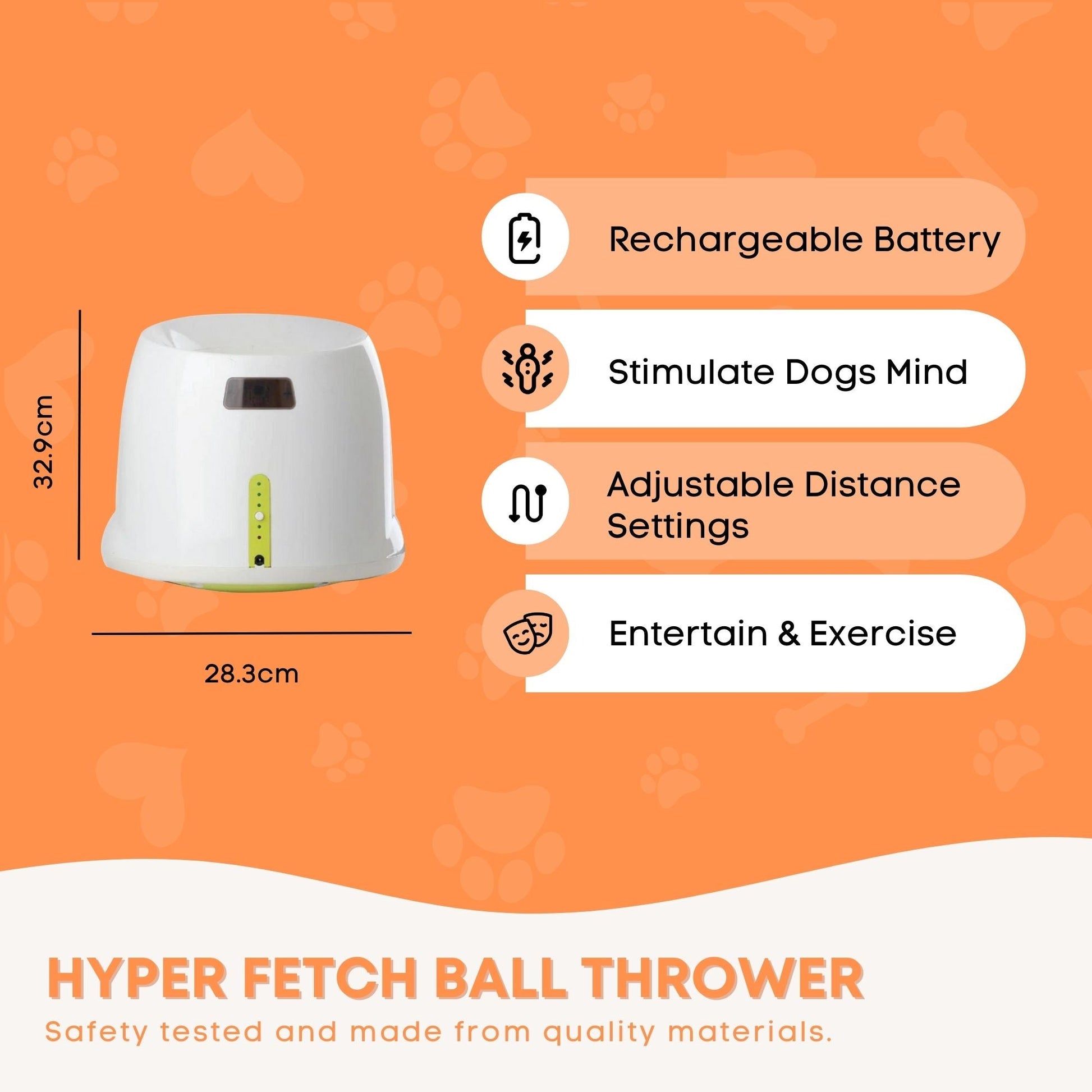 Hyper Fetch Maxi Dog Ball Thrower - Large Interactive Pet Toy Launcher - view 5