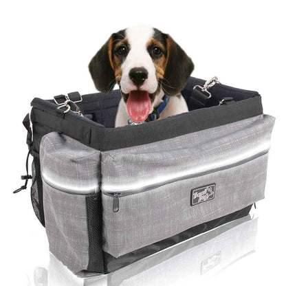 Small Dog Bicycle Mount Bag - Pet Travel Carrier Basket - Bike Riding Seat - view 5