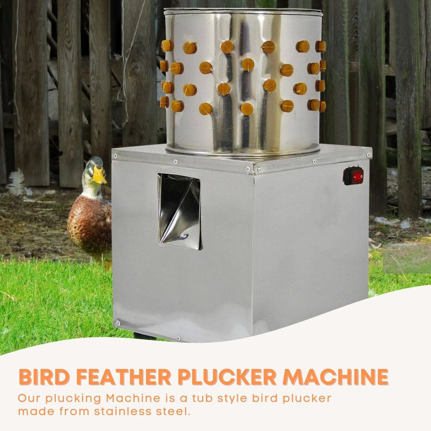 Rooster Farms 30cm Small Bird Feather Plucker Machine Quail Pigeon Defeathering - view 2